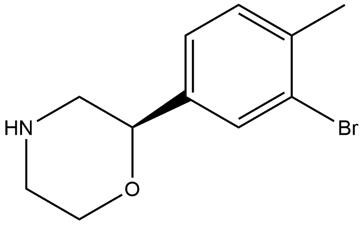 (R)-2-(3-bromo-4-methylphenyl)morpholine Structure