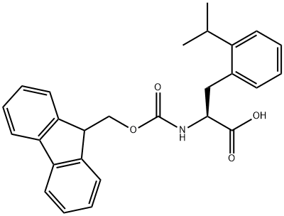 N-[(9H-Fluoren-9-ylmethoxy)carbonyl]-2-(1-methylethyl)-L-phenylalanine Structure