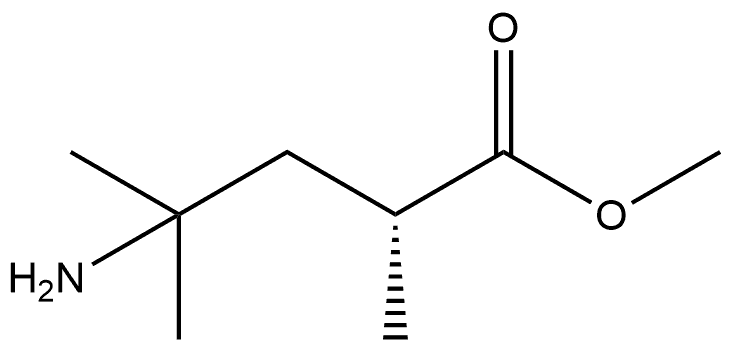 methyl (R)-4-amino-2,4-dimethylpentanoate,2350606-85-6,结构式