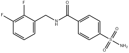 Benzamide, 4-(aminosulfonyl)-N-[(2,3-difluorophenyl)methyl]- Structure