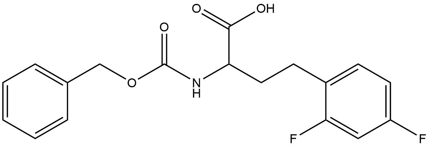 2-(((benzyloxy)carbonyl)amino)-4-(2,4-difluorophenyl)butanoic acid,2351867-22-4,结构式