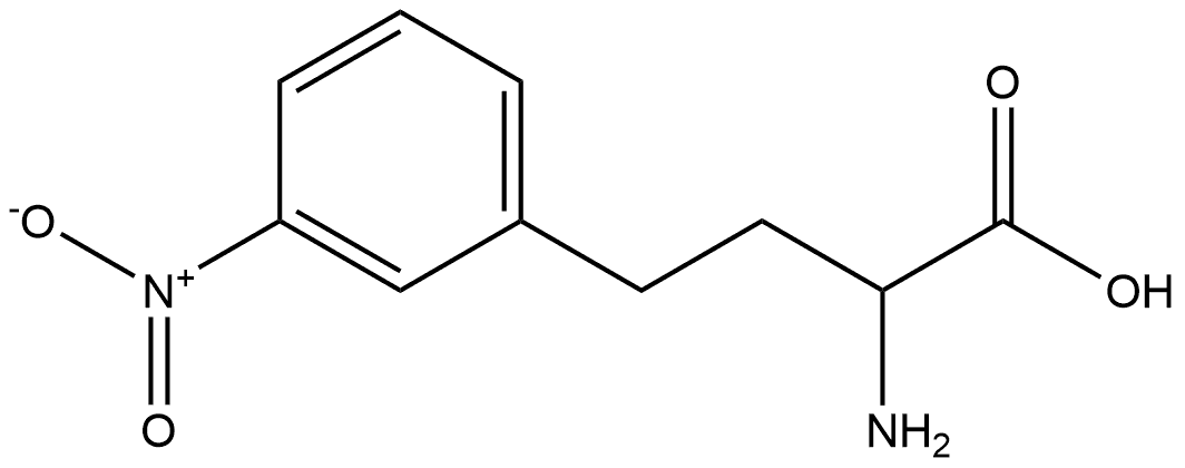 3-Nitro-DL-homophenylalanine 化学構造式