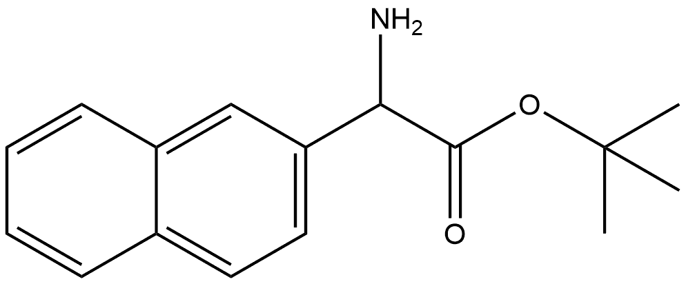 Amino-naphthalen-2-yl-acetic acid tert-butyl ester Structure