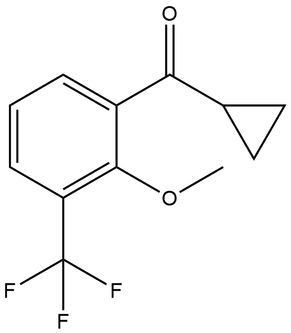 Cyclopropyl[2-methoxy-3-(trifluoromethyl)phenyl]methanone Structure