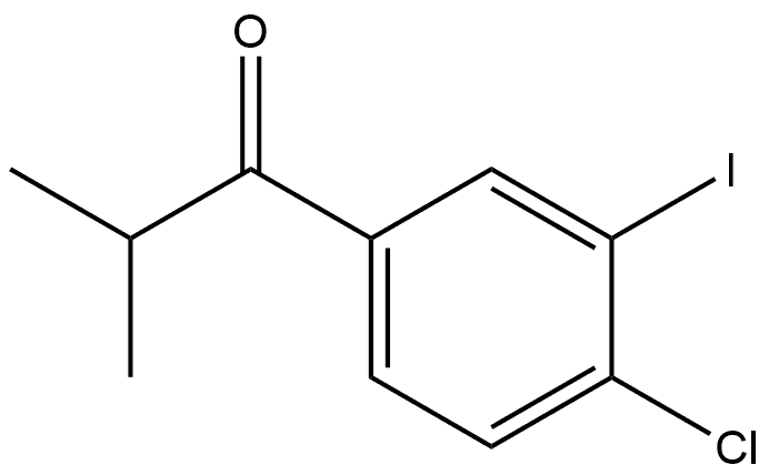 1-(4-Chloro-3-iodophenyl)-2-methyl-1-propanone Structure