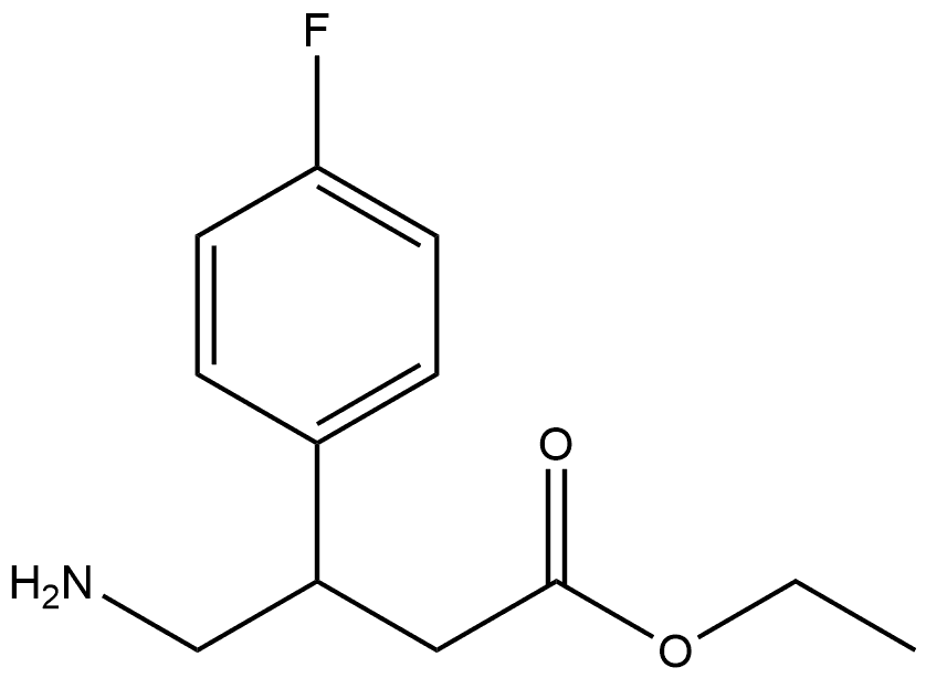 ethyl 4-amino-3-(4-fluorophenyl)butanoate Struktur