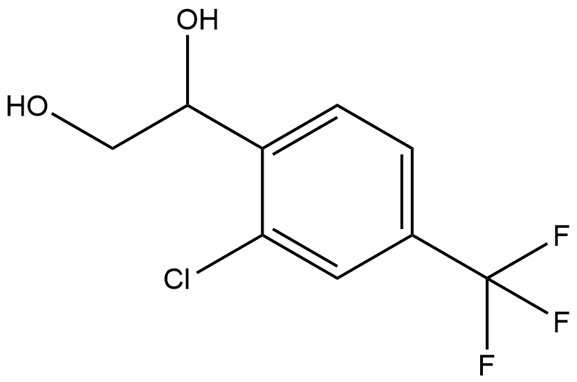 1-[2-Chloro-4-(trifluoromethyl)phenyl]-1,2-ethanediol,2353089-51-5,结构式