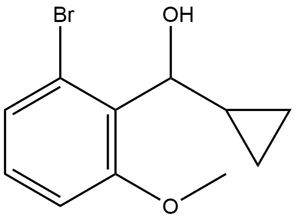 2-Bromo-α-cyclopropyl-6-methoxybenzenemethanol Structure