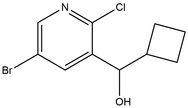 5-Bromo-2-chloro-α-cyclobutyl-3-pyridinemethanol Structure