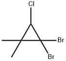 Cyclopropane, 1,1-dibromo-3-chloro-2,2-dimethyl- Structure