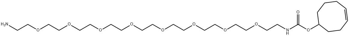 TCO-PEG8-amine Structure