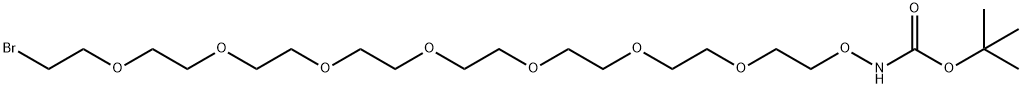 t-Boc-Aminooxy-PEG7-bromide, 2353410-15-6, 结构式