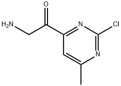 Ethanone, 2-amino-1-(2-chloro-6-methyl-4-pyrimidinyl)-,2353784-74-2,结构式