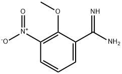 Benzenecarboximidamide, 2-methoxy-3-nitro- Structure