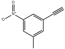 1-Ethynyl-3-methyl-5-nitrobenzene 化学構造式