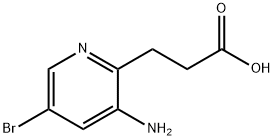 2-Pyridinepropanoic acid, 3-amino-5-bromo- Structure