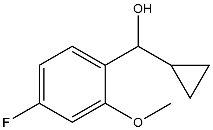 α-Cyclopropyl-4-fluoro-2-methoxybenzenemethanol Struktur
