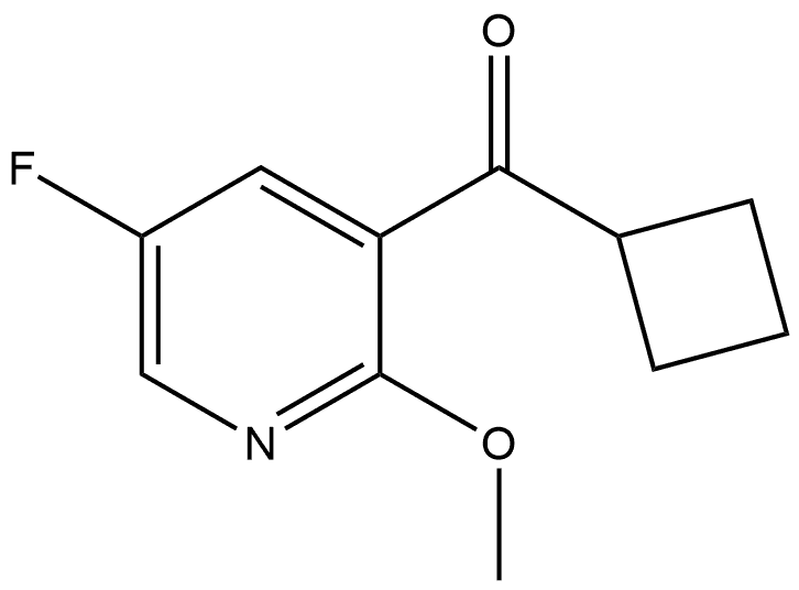 Cyclobutyl(5-fluoro-2-methoxy-3-pyridinyl)methanone Structure