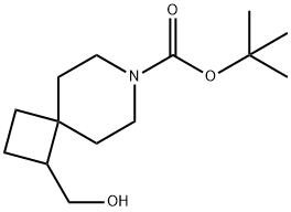 7-Azaspiro[3.5]nonane-7-carboxylic acid, 1-(hydroxymethyl)-, 1,1-dimethylethyl ester Structure