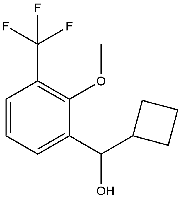 α-Cyclobutyl-2-methoxy-3-(trifluoromethyl)benzenemethanol Structure