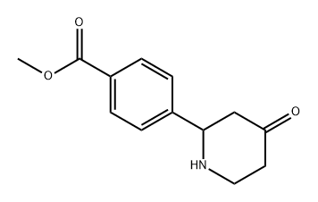 Benzoic acid, 4-(4-oxo-2-piperidinyl)-, methyl ester,2355138-03-1,结构式