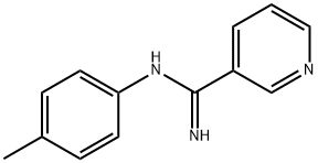 3-Pyridinecarboximidamide, N-(4-methylphenyl)- 结构式