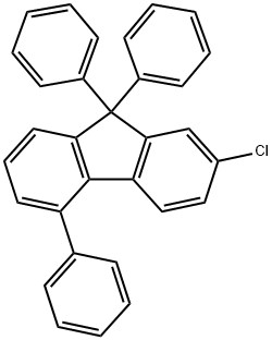 9H-Fluorene, 2-chloro-5,9,9-triphenyl- Struktur