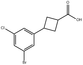 3-(3-bromo-5-chlorophenyl)cyclobutane-1-carbox
ylic acid,2356793-84-3,结构式