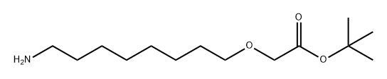 Acetic acid, 2-[(8-aminooctyl)oxy]-, 1,1-dimethylethyl ester,2357108-19-9,结构式