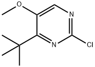 Pyrimidine, 2-chloro-4-(1,1-dimethylethyl)-5-methoxy- Struktur