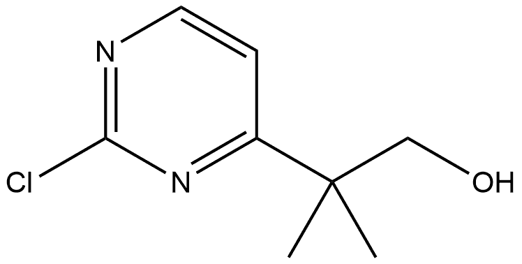 4-Pyrimidineethanol, 2-chloro-β,β-dimethyl- Struktur