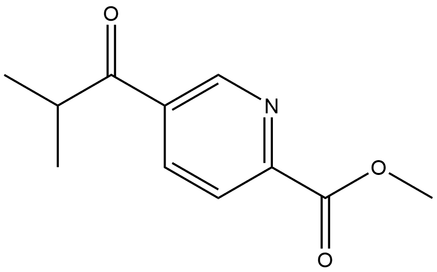 Methyl 5-(2-methyl-1-oxopropyl)-2-pyridinecarboxylate,2358362-72-6,结构式