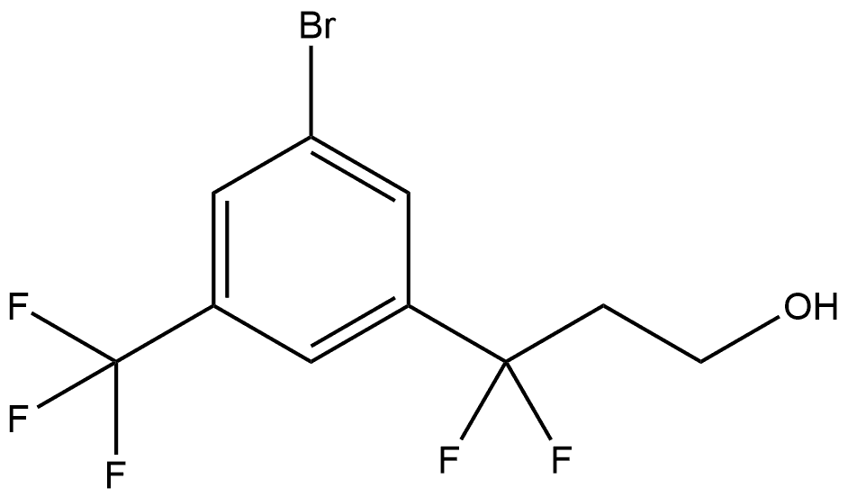3-Bromo-γ,γ-difluoro-5-(trifluoromethyl)benzenepropanol Structure