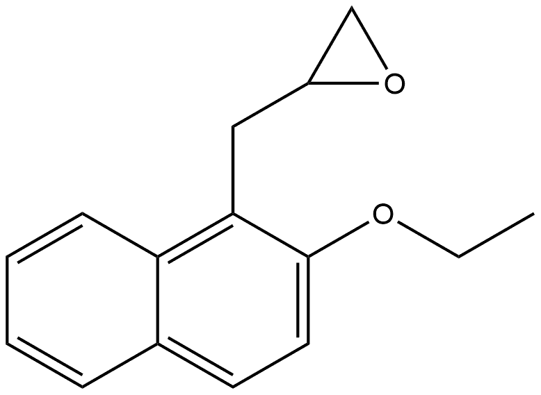 2-[(2-Ethoxy-1-naphthalenyl)methyl]oxirane 化学構造式