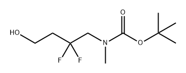 Carbamic acid, N-(2,2-difluoro-4-hydroxybutyl)-N-methyl-, 1,1-dimethylethyl ester Structure