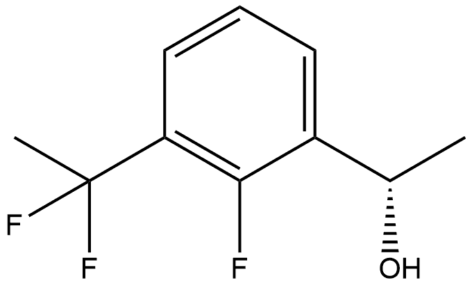 (αS)-3-(1,1-Difluoroethyl)-2-fluoro-α-methylbenzenemethanol Struktur