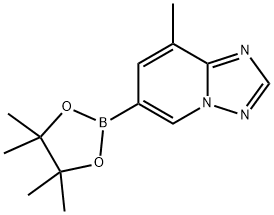 [1,2,4]Triazolo[1,5-a]pyridine, 8-methyl-6-(4,4,5,5-tetramethyl-1,3,2-dioxaborolan-2-yl)-|8-甲基-6-(4,4,5,5-四甲基-1,3,2-二氧硼烷-2- 基)-[1,2,4]三唑并[1,5-A]吡啶