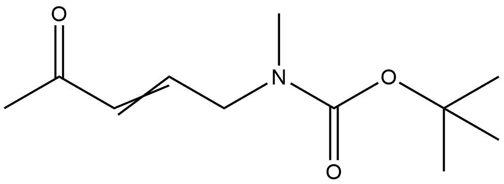 1,1-Dimethylethyl N-methyl-N-(4-oxo-2-penten-1-yl)carbamate Structure