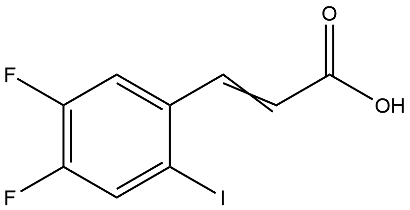 3-(4,5-Difluoro-2-iodophenyl)-2-propenoic acid Structure