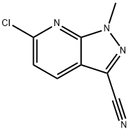 6-chloro-1-methyl-pyrazolo[3,4-b]pyridine-3-carbonitrile Struktur