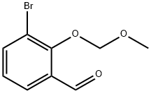 Benzaldehyde, 3-bromo-2-(methoxymethoxy)- Struktur