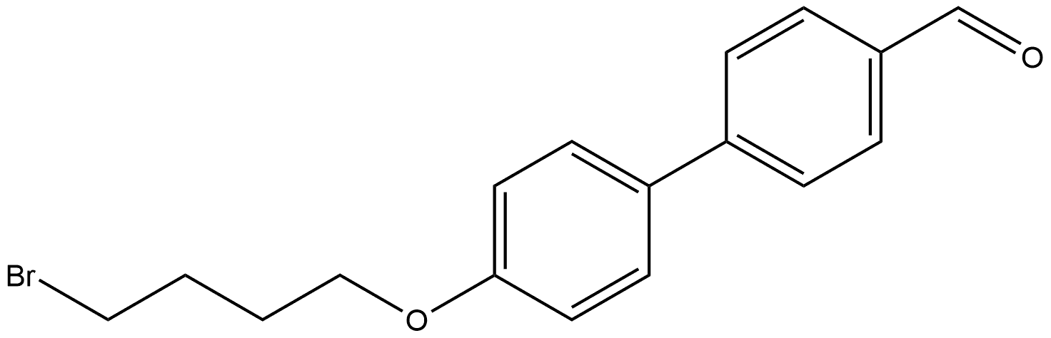 4'-(4-Bromobutoxy)[1,1'-biphenyl]-4-carboxaldehyde Structure