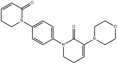 2(1H)-Pyridinone, 1-[4-(5,6-dihydro-2-oxo-1(2H)-pyridinyl)phenyl]-5,6-dihydro-3-(4-morpholinyl)-|2(1H)-Pyridinone, 1-[4-(5,6-dihydro-2-oxo-1(2H)-pyridinyl)phenyl]-5,6-dihydro-3-(4-morpholinyl)-