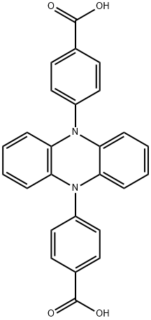 Benzoic acid, 4,4'-(5,10-phenazinediyl)bis- Struktur