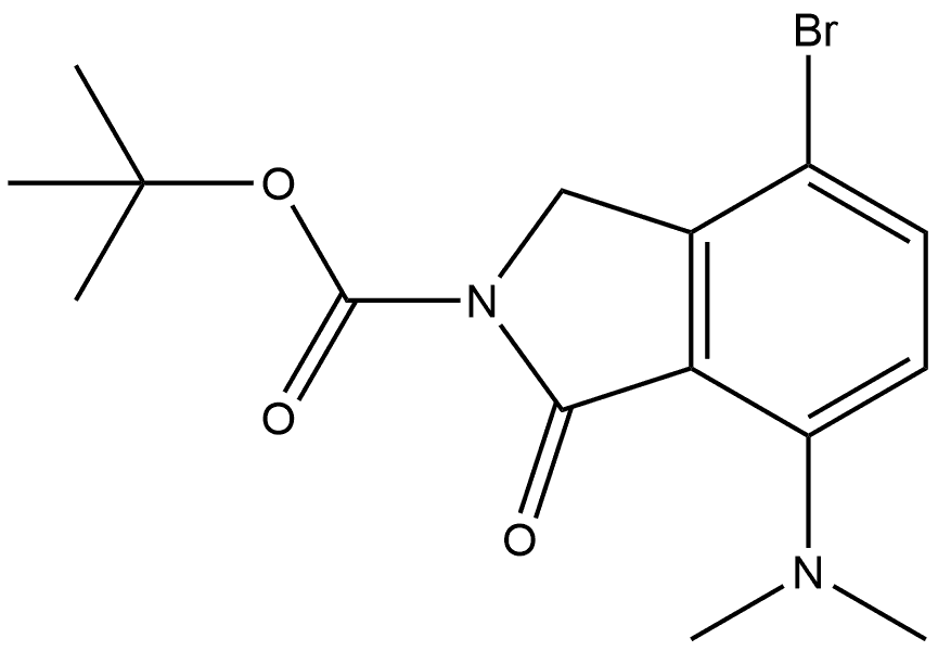 Tert-butyl 4-bromo-7-(dimethylamino)-1-oxoisoindoline-2-carboxylate|