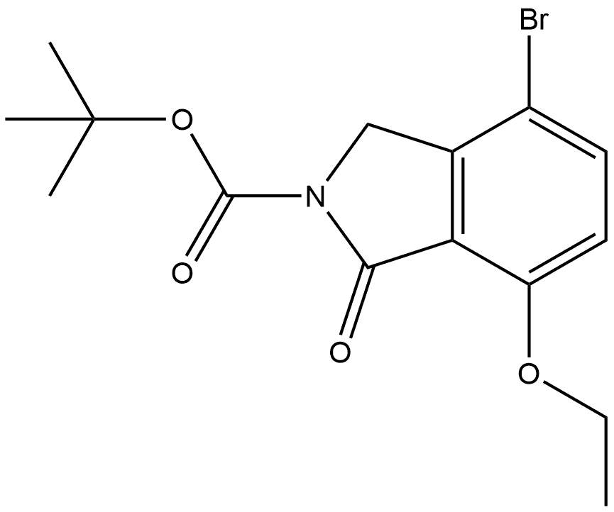 tert-butyl 4-bromo-7-ethoxy-1-oxoisoindoline-2-carboxylate 结构式