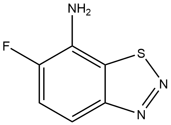 6-氟苯并[D][1,2,3]噻二唑-7-胺 结构式