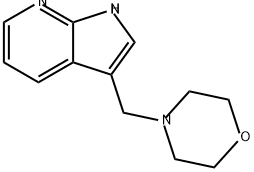 1H-Pyrrolo[2,3-b]pyridine, 3-(morpholinomethyl)- 结构式