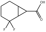 2,2-Difluorobicyclo[4.1.0]heptane-7-carboxylic acid Structure