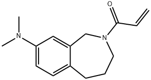 1-[8-(dimethylamino)-2,3,4,5-tetrahydro-1H-2-benz azepin-2-yl]prop-2-en-1-one Structure